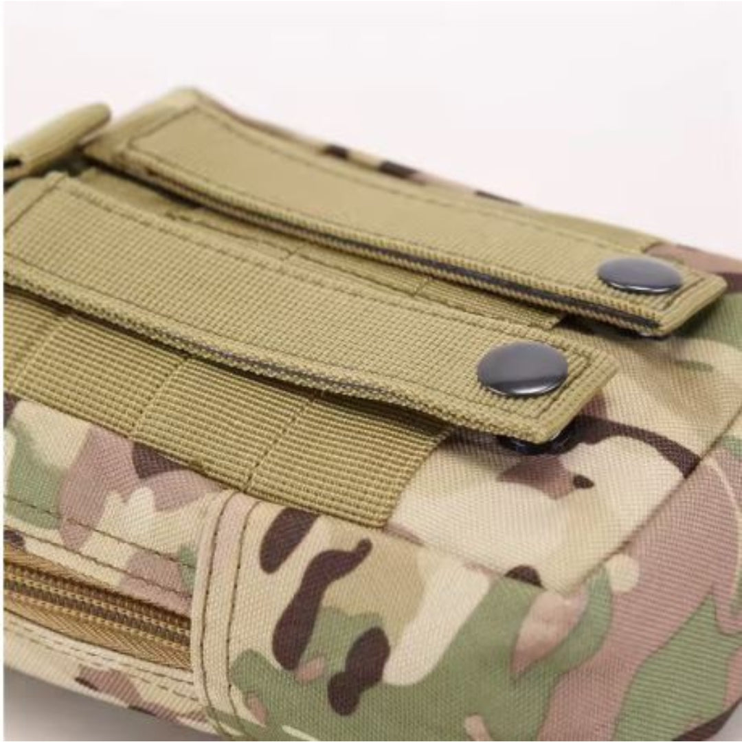 Tactical Molle SystemTactical Molle System Medical Pouch 1000D Nylon Utility EDC PackMolle designed for attaching to other Molle systems, such as Assault vest, large bags and so onEasy to carry or connect it to your assault gearRugged Durability and Range Gear